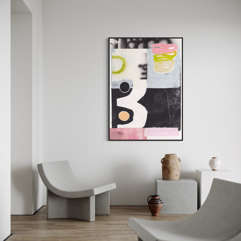 Canvas Print: 'Concrete in Pink' - Henriette Visscher