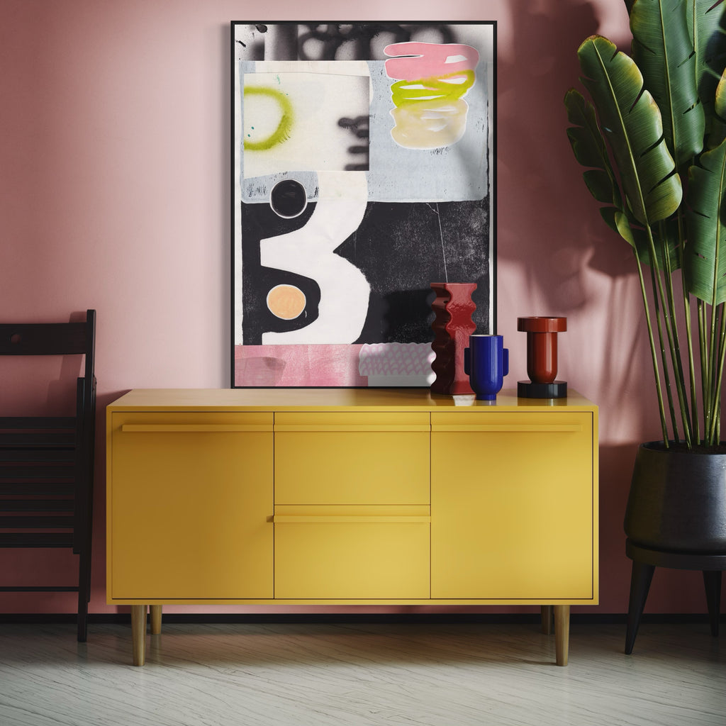 Canvas Print: 'Concrete in Pink' - Henriette Visscher