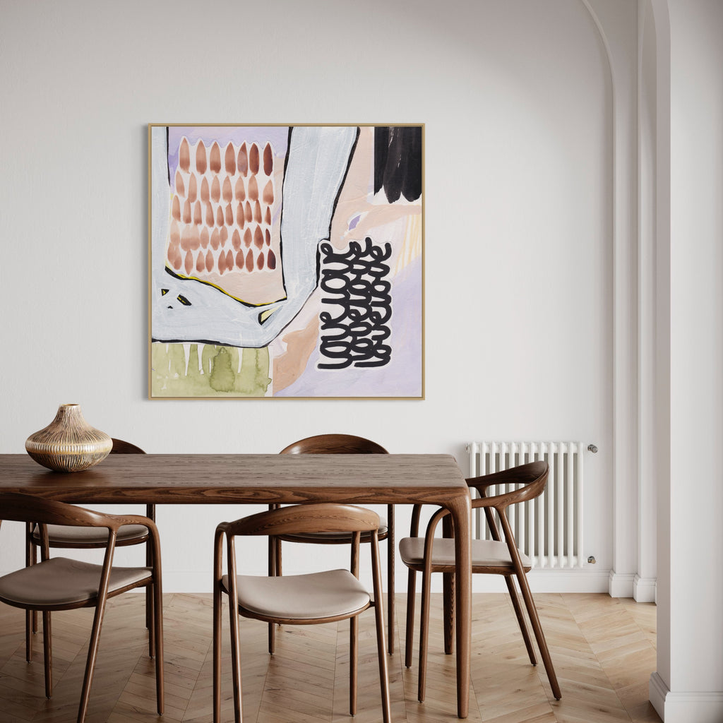 Add a pop of color and rebellion to your space with Henriette Visscher's playful and soulful abstract art.