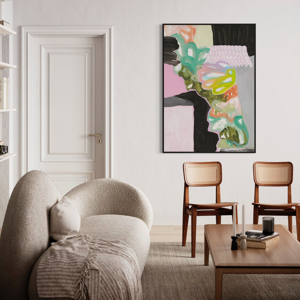 Experience the vibrant soulfulness of Henriette Visscher's contemporary abstract art, perfect for rebellious spirits.