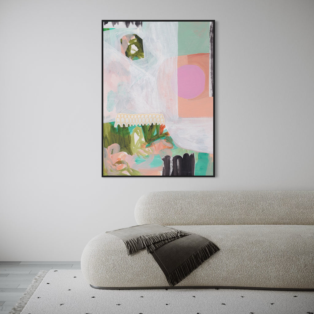 Experience the soulful journey of self-expression with Henriette Visscher's contemporary abstract art, offering vibrant inspiration for the modern home.