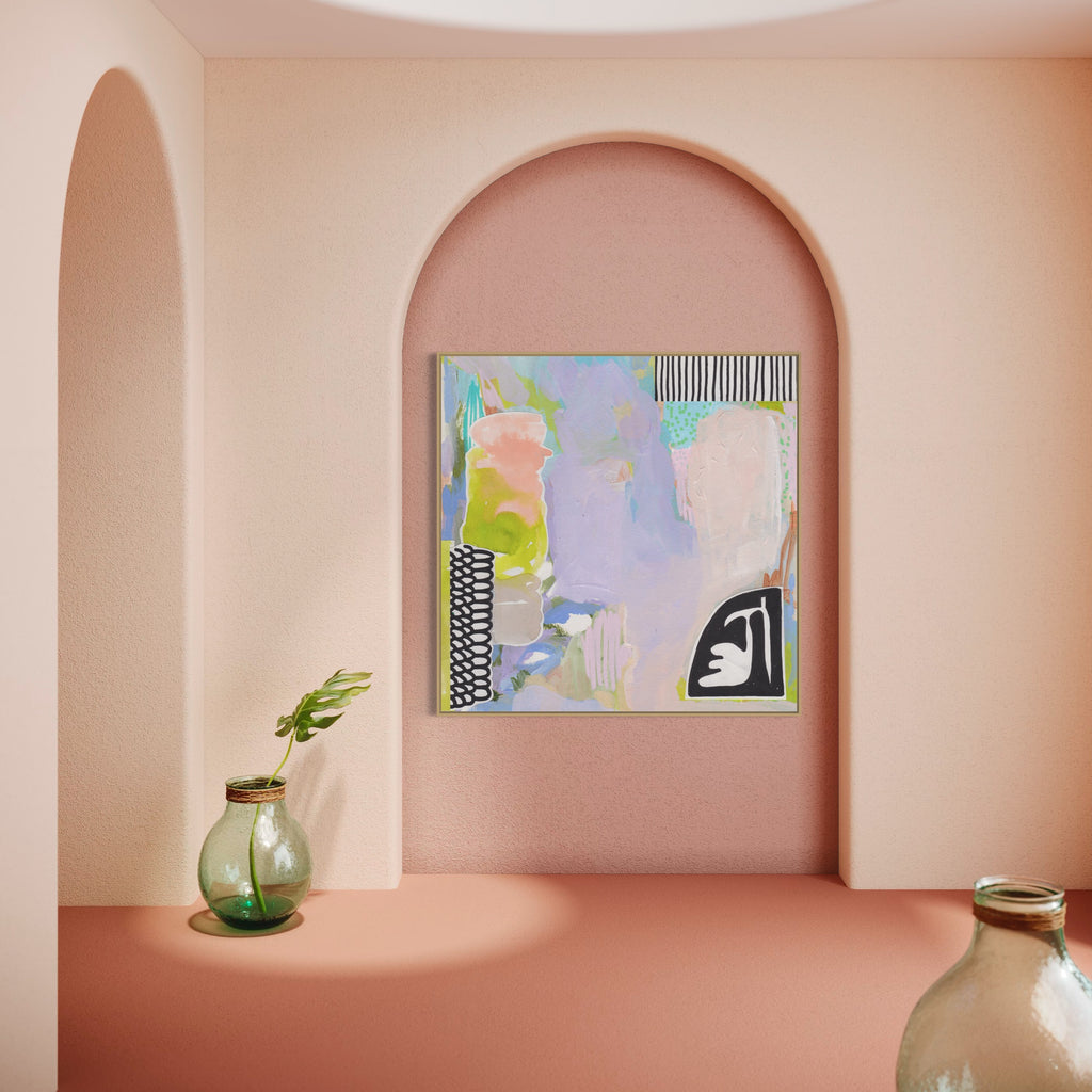 Canvas Print: 'Lilac Garden' - Henriette Visscher