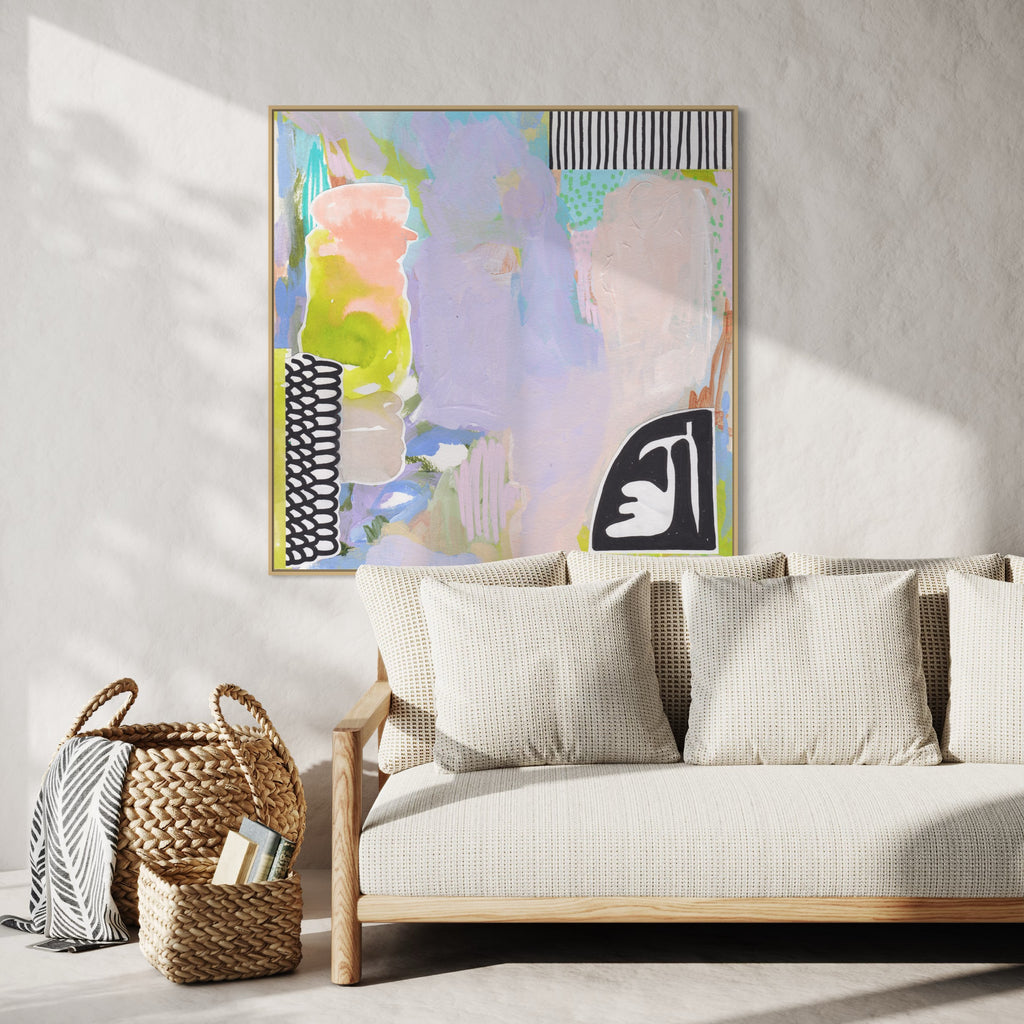 Canvas Print: 'Lilac Garden' - Henriette Visscher