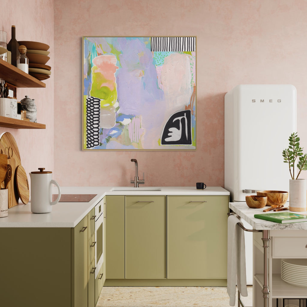 Canvas Print: 'Lilac Garden' - Henriette Visscher