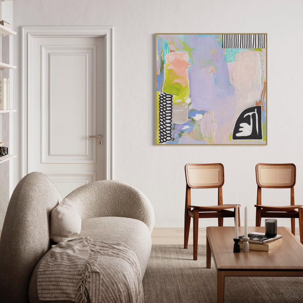 Canvas Print: 'Lilac Garden' - Henriette Visscher