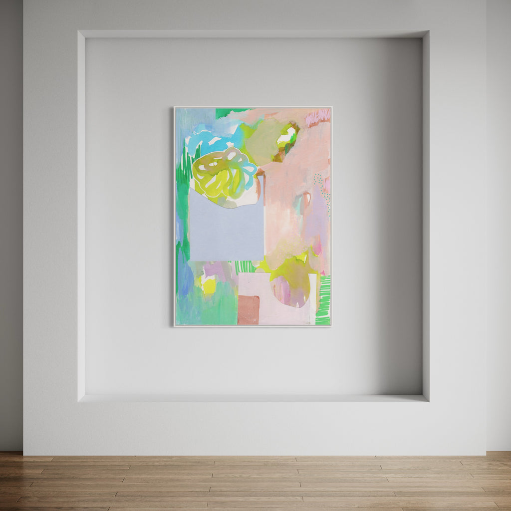 Canvas Print: 'Pastel Garden' - Henriette Visscher