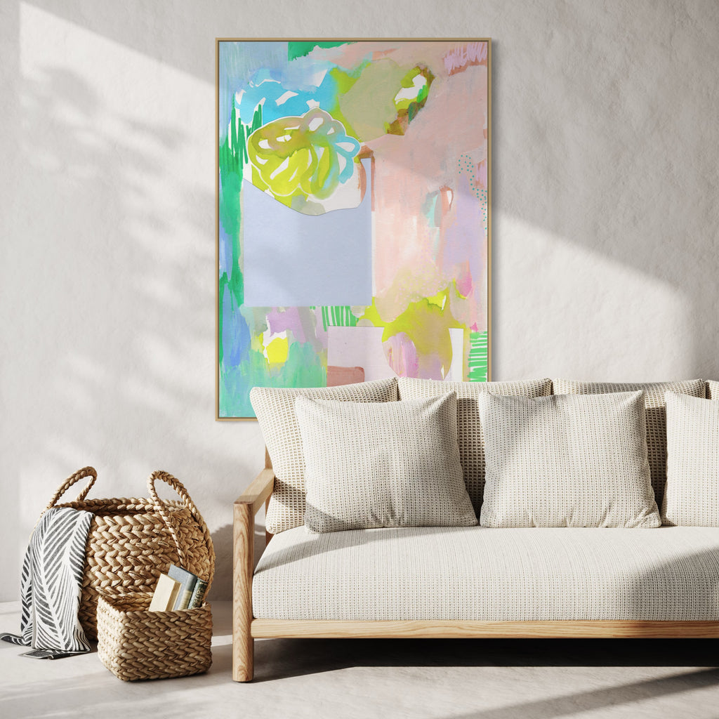 Canvas Print: 'Pastel Garden' - Henriette Visscher