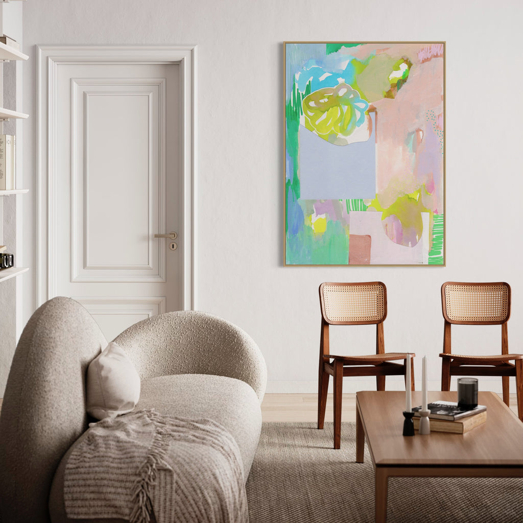 Canvas Print: 'Pastel Garden' - Henriette Visscher