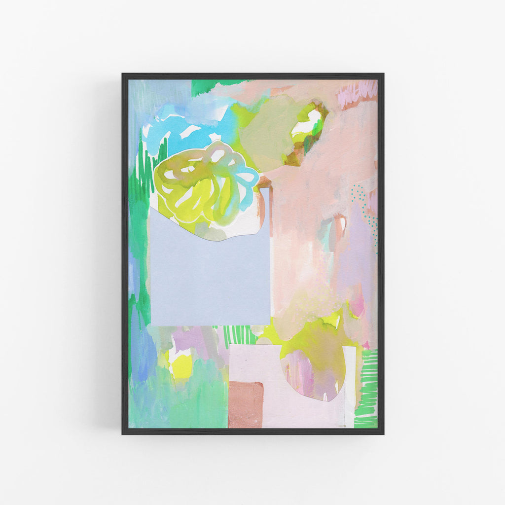 Canvas Print: 'Pastel Garden' - Henriette Visscher