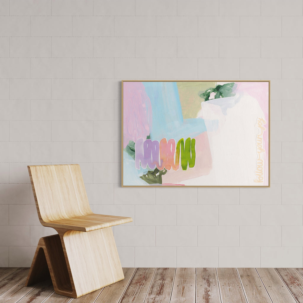 Transform your space with the playful and colorful abstract art of Henriette Visscher, a Dutch artist from Zwolle, perfect for adding joy and rebellion.