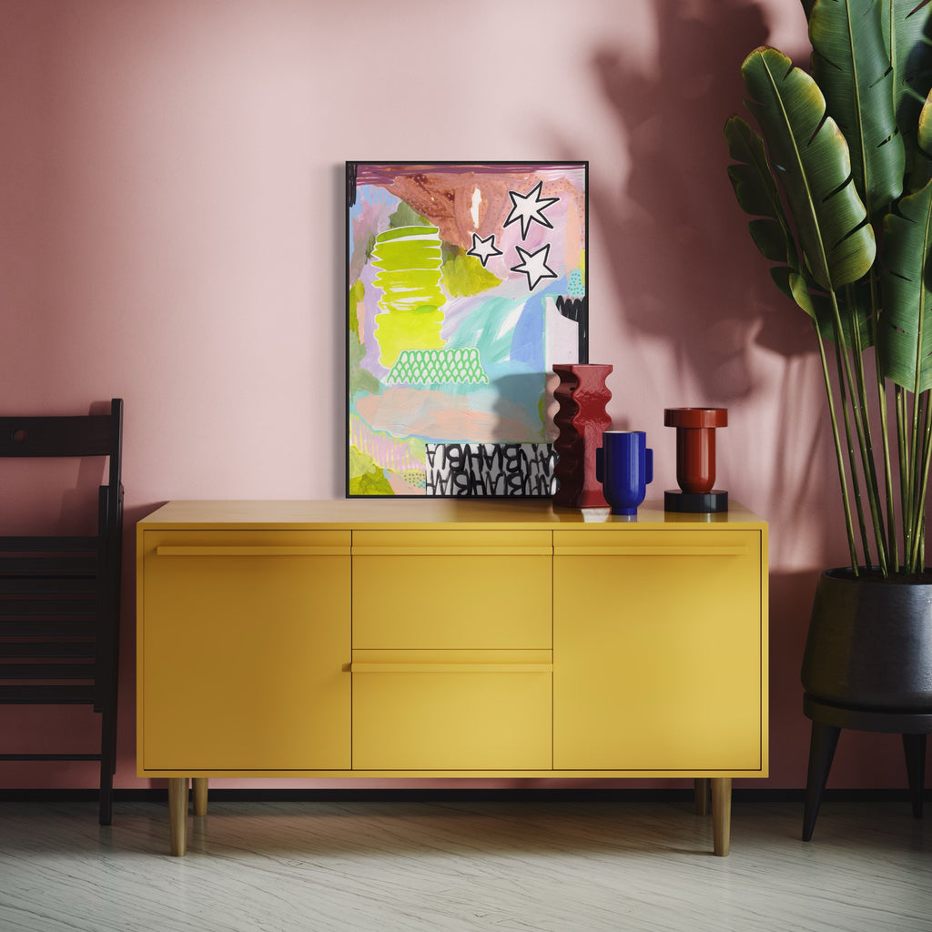 Canvas Print: 'Starry Scribbles' - Henriette Visscher