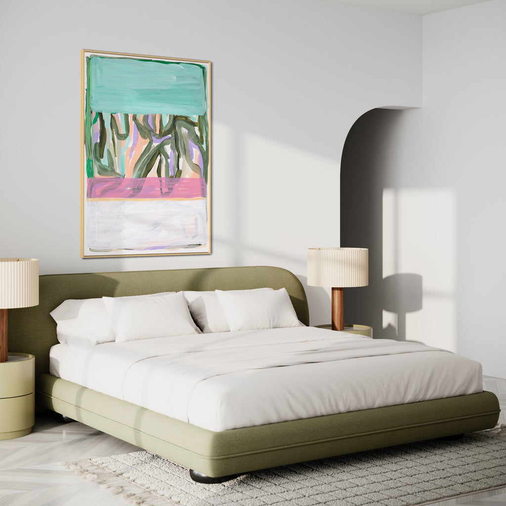 Canvas Print: 'Turquoise Dreamscape' - Henriette Visscher