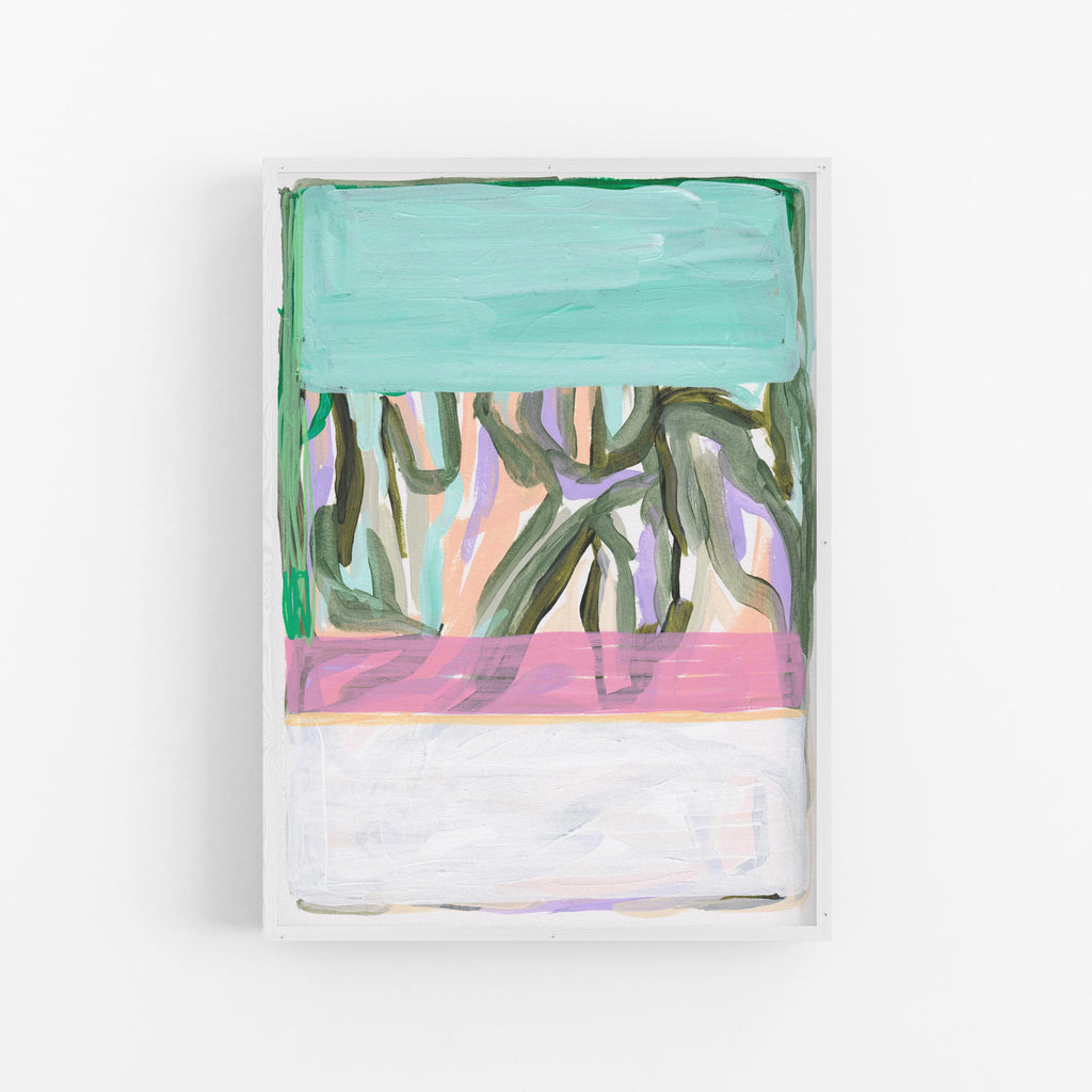 Canvas Print: 'Turquoise Dreamscape' - Henriette Visscher